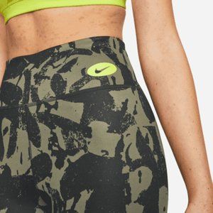 NIKE ONE LUXE ICON CLASH MID-RISE BIKE SHORTS